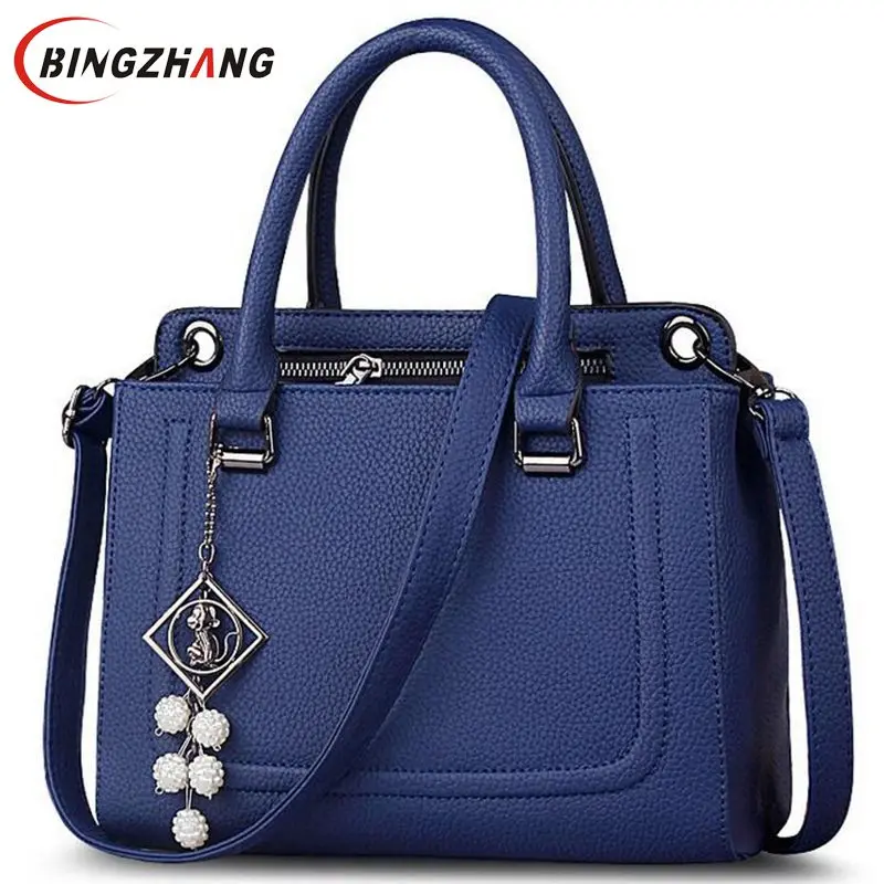  Fashion Handbag Tote Women Leather Handbags Good Quality Women Bag 2017 Medium Women Shoulder Bags Casual Tote Bags L4-2435 