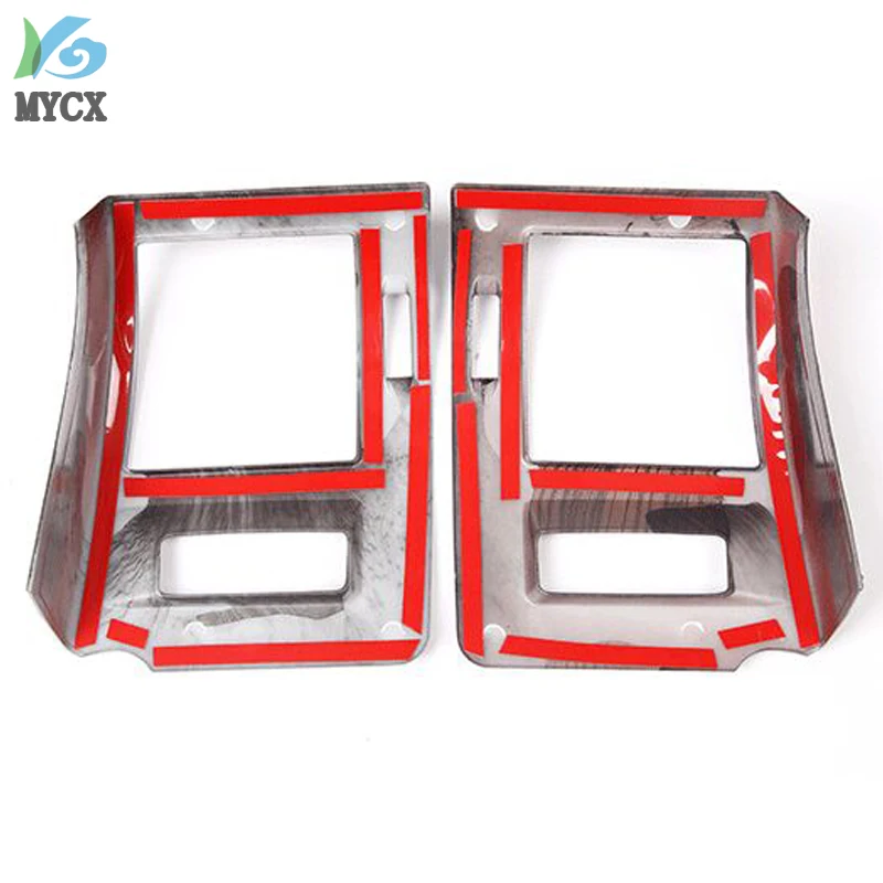 2 шт. отделка рамы для кондиционера из черного дерева ABS Sid Toyota Land Cruiser Prado FJ150 150 2018
