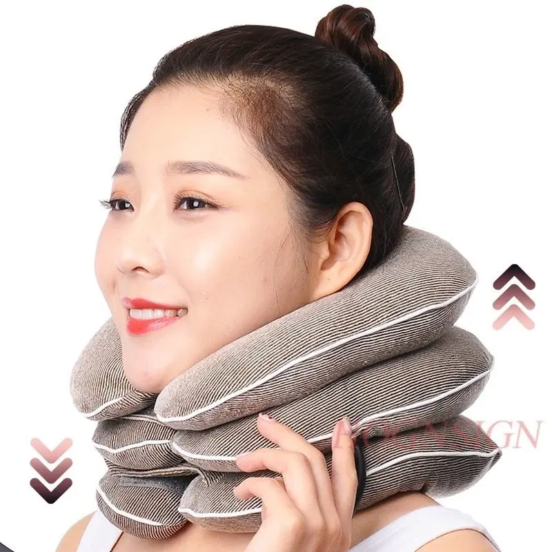 Inflatable cervical vertebra tractor home medical correction physiotherapy equipment neck support neck massage neck stretching