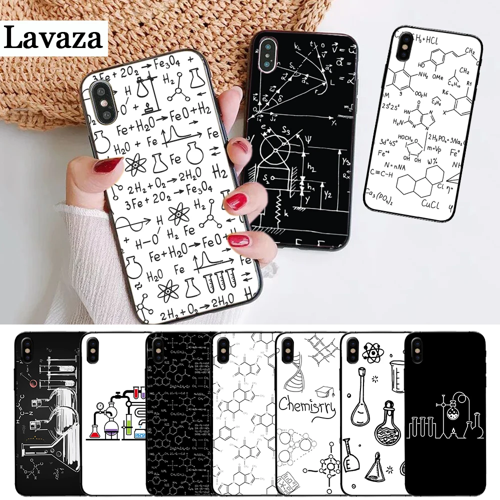 

Lavaza Chemistry drawing Silicone Case for iPhone 5 5S 6 6S Plus 7 8 X XS Max XR