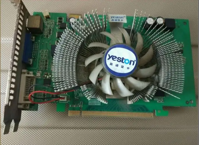 Used original graphics card for Yeston GF8600GT DDR3 256M 128bit DVI + VGA free shipping
