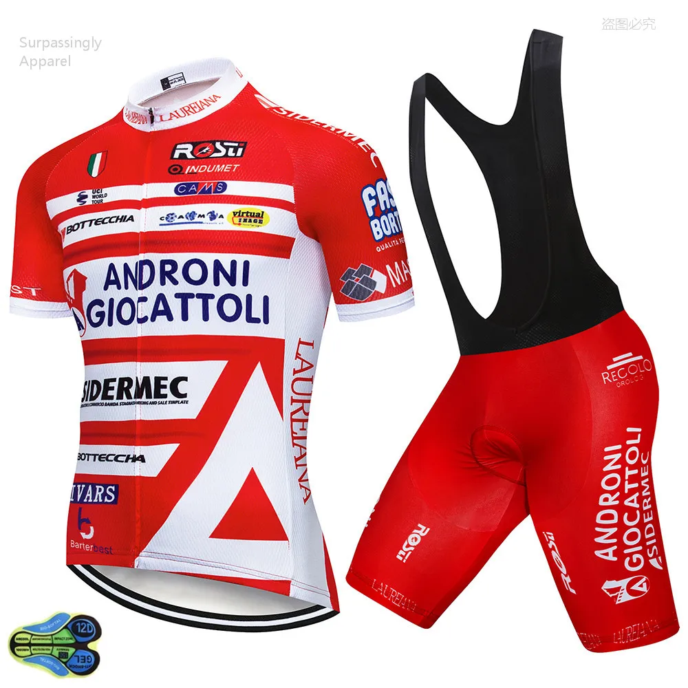 

2019 Pro Tour ANDR Cycling Jersey 12D Gel Padding Bike Shorts MTB Ropa Ciclismo Breathable Summer Bicycling Maillot Bottom Wear