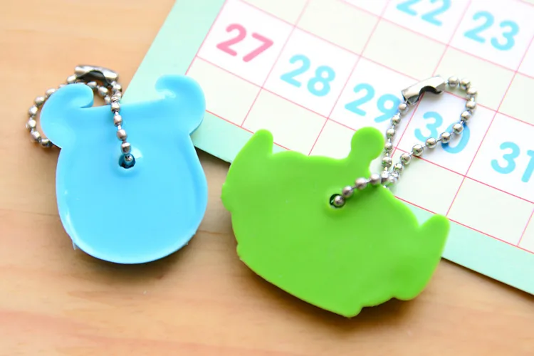 New Cartoon Silicone Protective Key Case Cover For Key Control Dust Cover Holder Organize Key Wallets Home Accessories Supplies