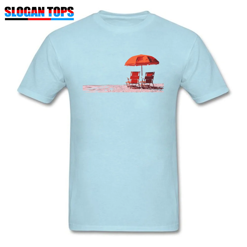 Round Collar beach 1778570_960_720 Pure Cotton Men Top T-shirts Personalized Short Sleeve Tees 2018 Hot Sale Geek T Shirt beach 1778570_960_720 light