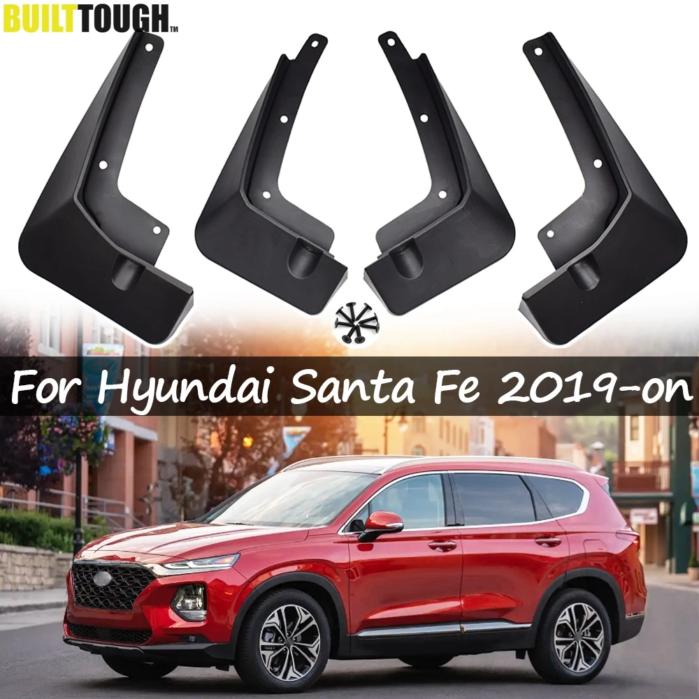 

Car Mudflaps For Hyundai Santa Fe TM 2019-on Mud Flaps Splash Guards Mudguards Mud Flap Front Rear Fender Protector 2018