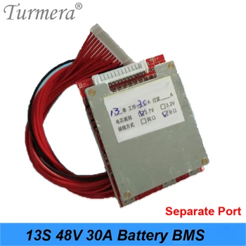

Turmera 3.6V 3.7V 13S 48V E-bike Li ion battery 18650 20A 25A 30A Li-ion Lithium 18650 Battery Pack BMS Protection Board