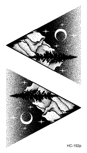 HC192p Водная переводная татуировка Минималистичная маленькая татуировка sun moon боди-арт водонепроницаемые временные фальшивые татуировки для мужчин, женщин, детей 10,5*6 см - Цвет: HC192p