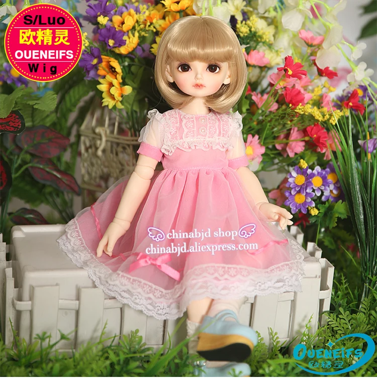 Парик для куклы BJD,, парик для куклы bjd, Размер 9-10 дюймов, 1/3, высокотемпературный парик для девочек, короткий парик для куклы bjd sd, красивый парик с челкой