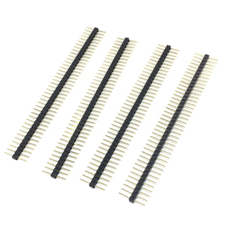 20 шт. мм 2,54 мм булавки коннектор 1x40 P 15 мм Однорядный мужской ломкий же длина ЗОЛОТОЙ булавки Рош