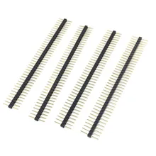 20 шт. мм 2,54 мм булавки коннектор 1x40 P 15 мм Однорядный мужской ломкий же длина ЗОЛОТОЙ булавки Рош