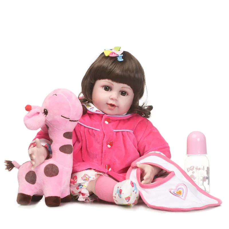 55 см силикона Reborn Baby Doll Игрушечные лошадки 22 &quotноворожденный Обувь для девочек