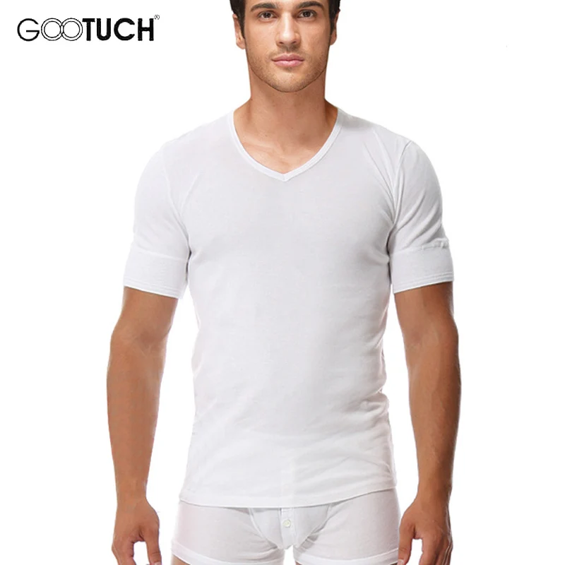 camiseta interior hombre manga corta