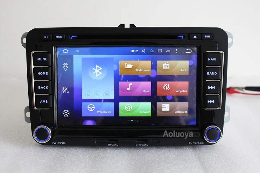 Aoluoya Оперативная память 4 Гб 8-Core Android 8,0 Автомагнитола DVD gps PlayerFor Фольксваген Гольф 5 6 поло Passat Tiguan Jetta EOS Sharan Touran