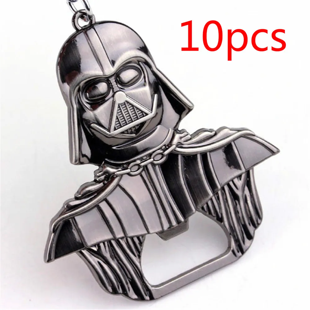 

10pcs Star Wars Darth Vader Alloy Beer Bottle Opener Keychain Jewelry Toy High Quality Openers For Kitchen Tools Kitchen Gadgets