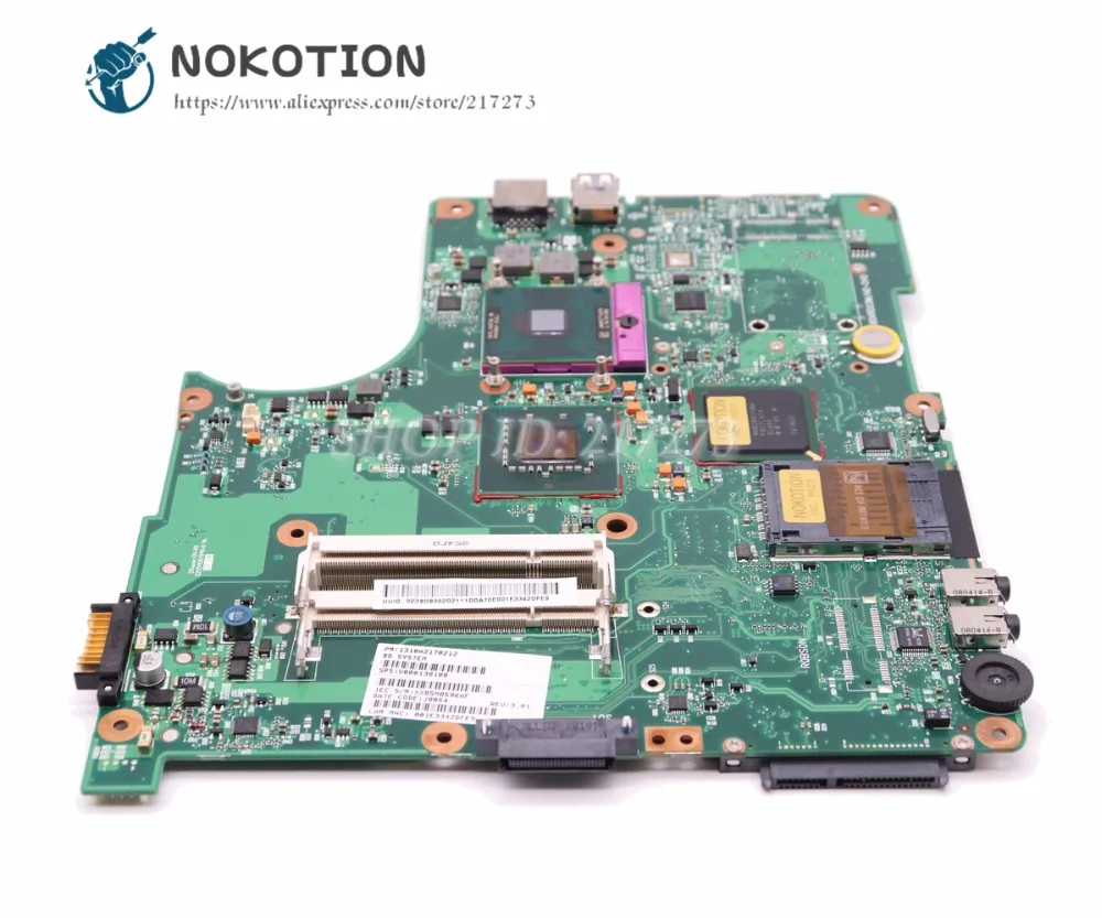 Материнская плата NOKOTION V000138100 для ноутбука Toshiba Satellite L300 L305 материнская DDR2 с