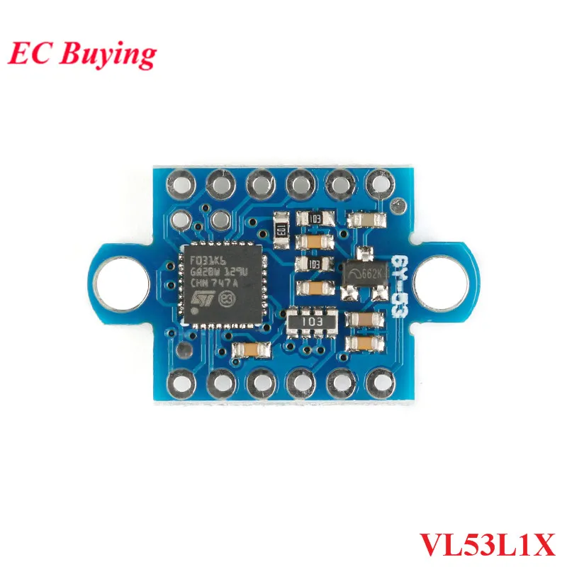 2 шт. GY-53 модуль датчика VL53L1X лазерный модуль датчика времени полета GY 53 последовательный порт ШИМ выход VL53L1X+ stm32