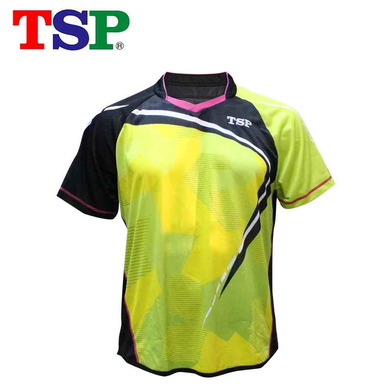 TSP новые настольные теннисные майки, футболки для мужчин/женщин, одежда для пинг-понга, спортивные футболки для тренировок - Цвет: Yellow