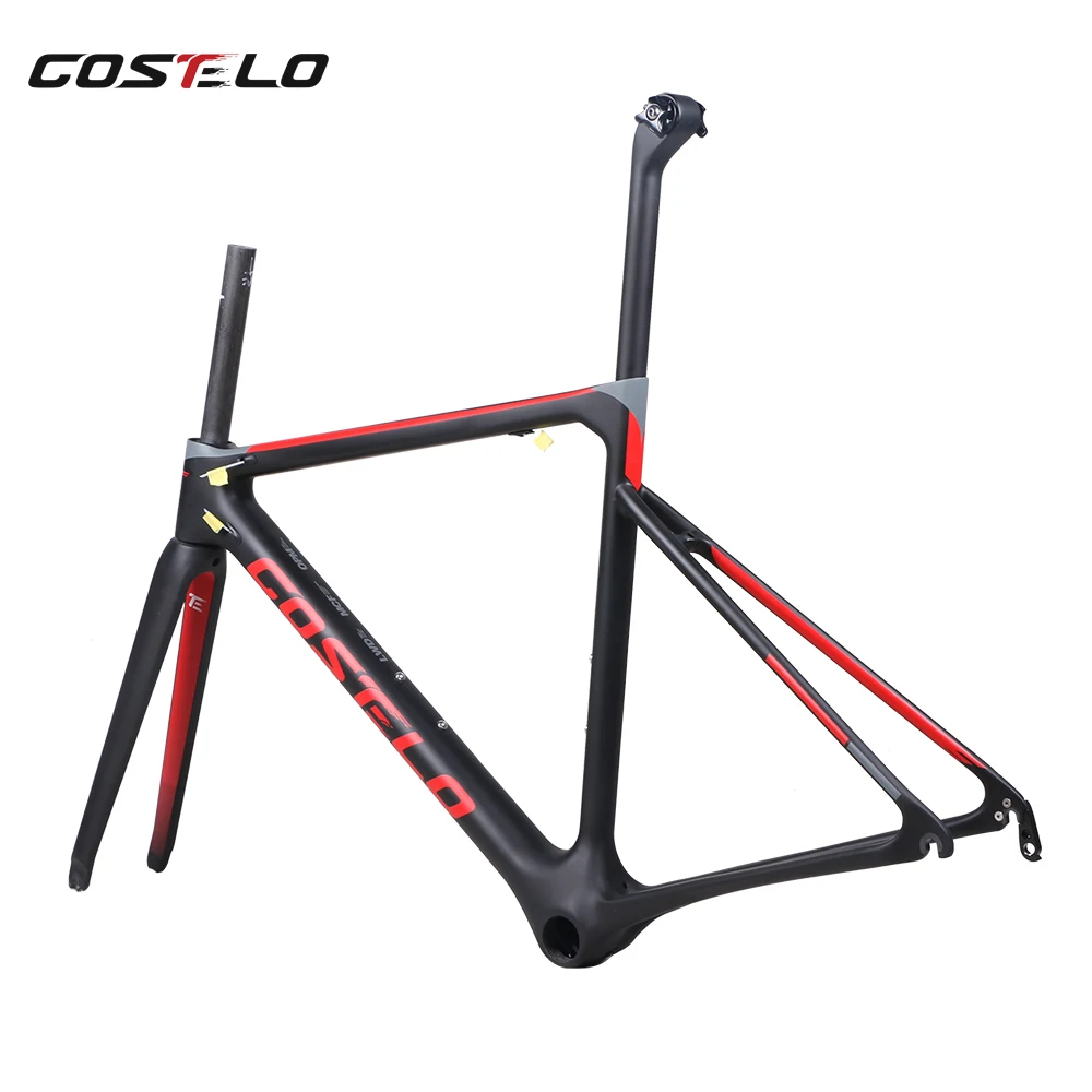 Excellent 2019 disc Costelo Speedmachine1.0 carbon road bike frame cycling frame Costelo bicycle bicicleta frameset seatpost fork headset 12