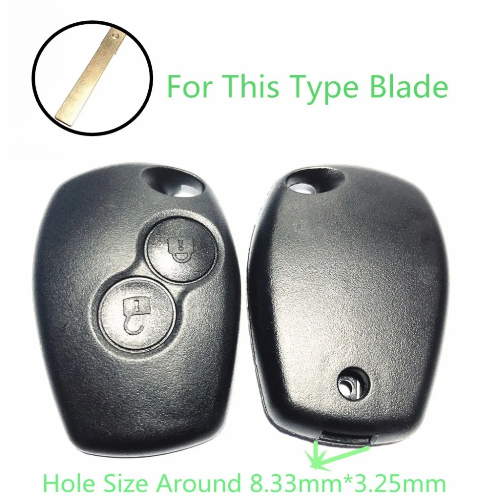 

Remote Fob Cover Case For Renault Dacia Modus Clio 3 Twingo Kangoo 2 2 Button Replacement Blank Key Shell Cover Without Blade