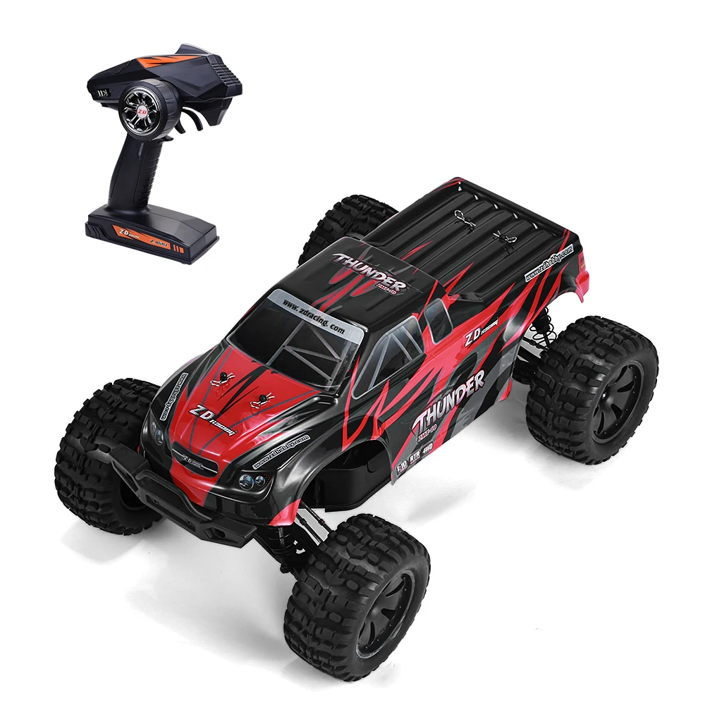 ZD Racing Car ZMT- 10 / 10427- S / 9106 1/10 Brushless 4WD Monster Truck Waterproof 60A ESC Brushless Motor RC Car Toy 60km/h