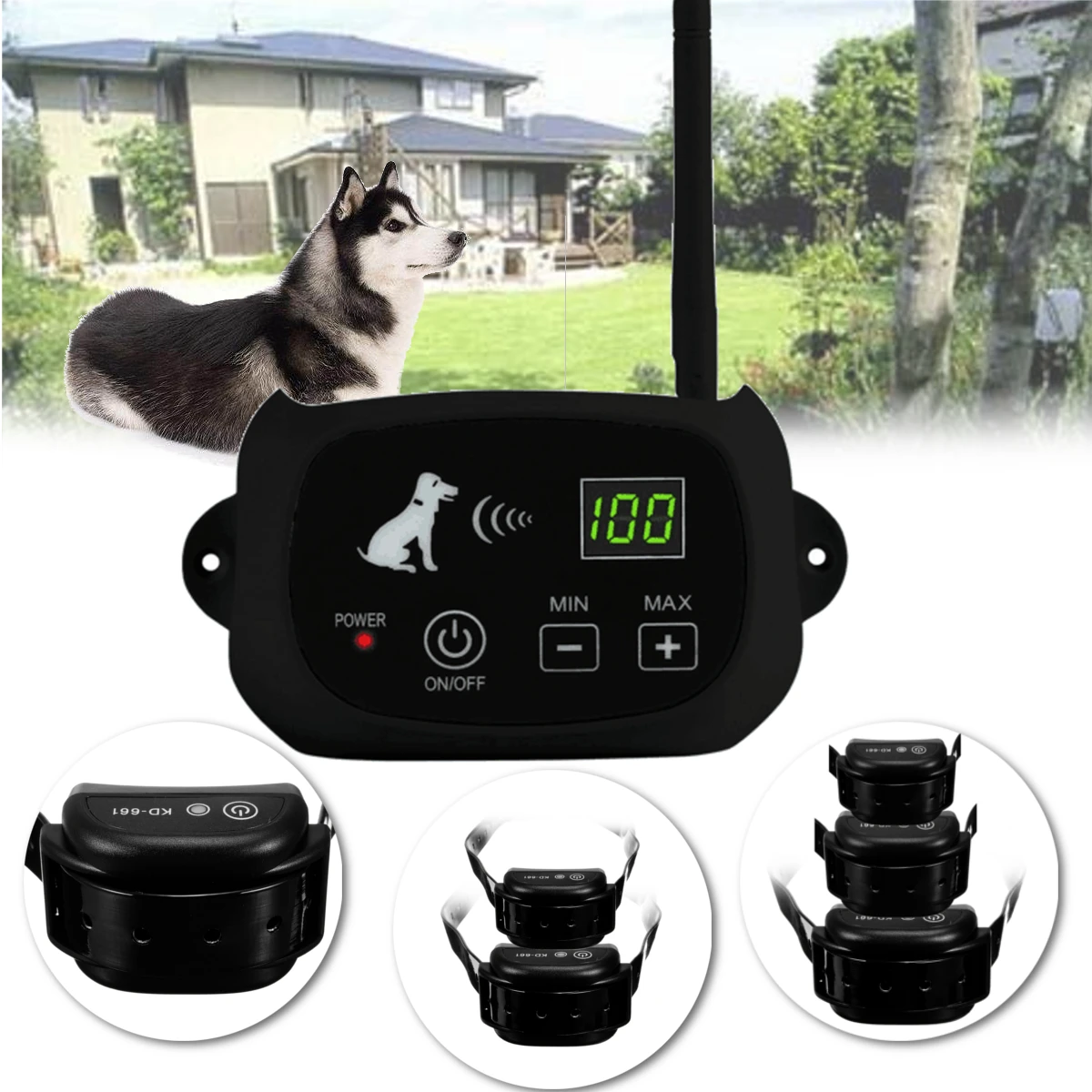 

Pet Fence Dog Undergroud Electric Fencing System Pet Fence System Hand Tool Set with Collar Receiver Transmitter