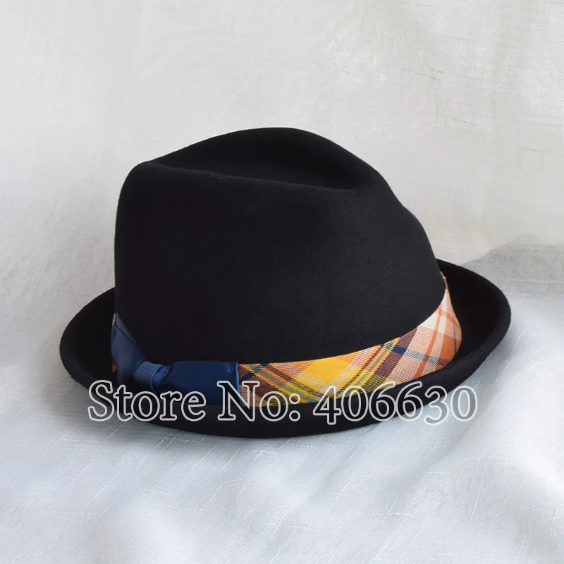 Новые мужские шерстяные фетровые шляпы федоры Chapeu Masculino Roll-up Brim Панама мягкая фетровая шляпа в джазовом стиле шапки Бесплатная доставка PWFR025