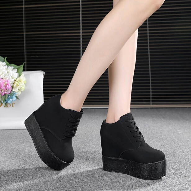 MIUBU/обувь на танкетке и высоком каблуке Zapatos Mujer Женская парусиновая обувь