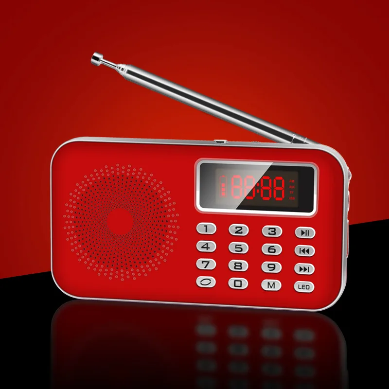 Y 619AM/FM Открытый Портативный цифровой карточный динамик радио мини сабвуфер