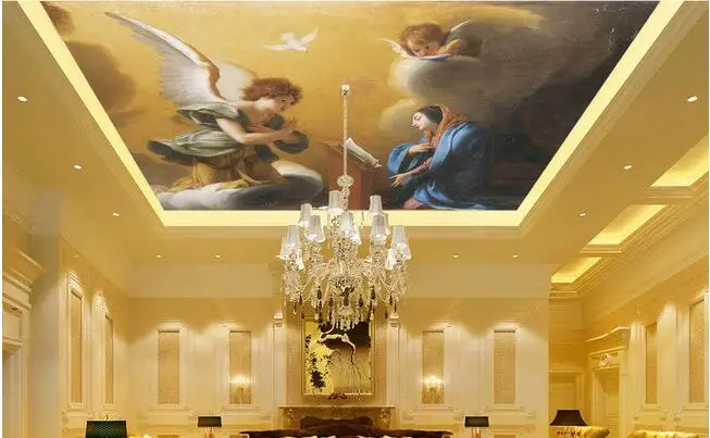 

3d wallpaper custom mural non-woven wall sticker Angels singing painting frescoes paintings photo 3d wall murals  wallpaper