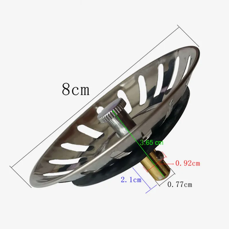 Нержавеющая сталь Кухня Раковина пробка-фильтр для ванной душ ванная комната отходов Plug фильтры для раковины еда ситечко для душа крылом