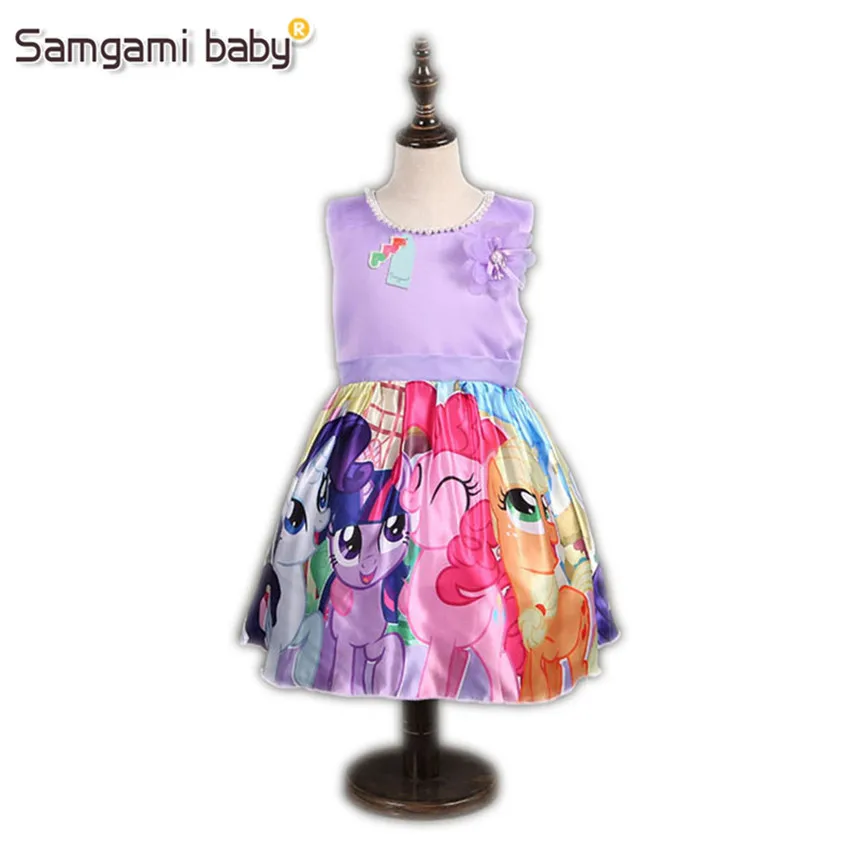 Детское платье SAMGAMI BABY 2018 для девочек мультяшное принцессы Мой Пони детская