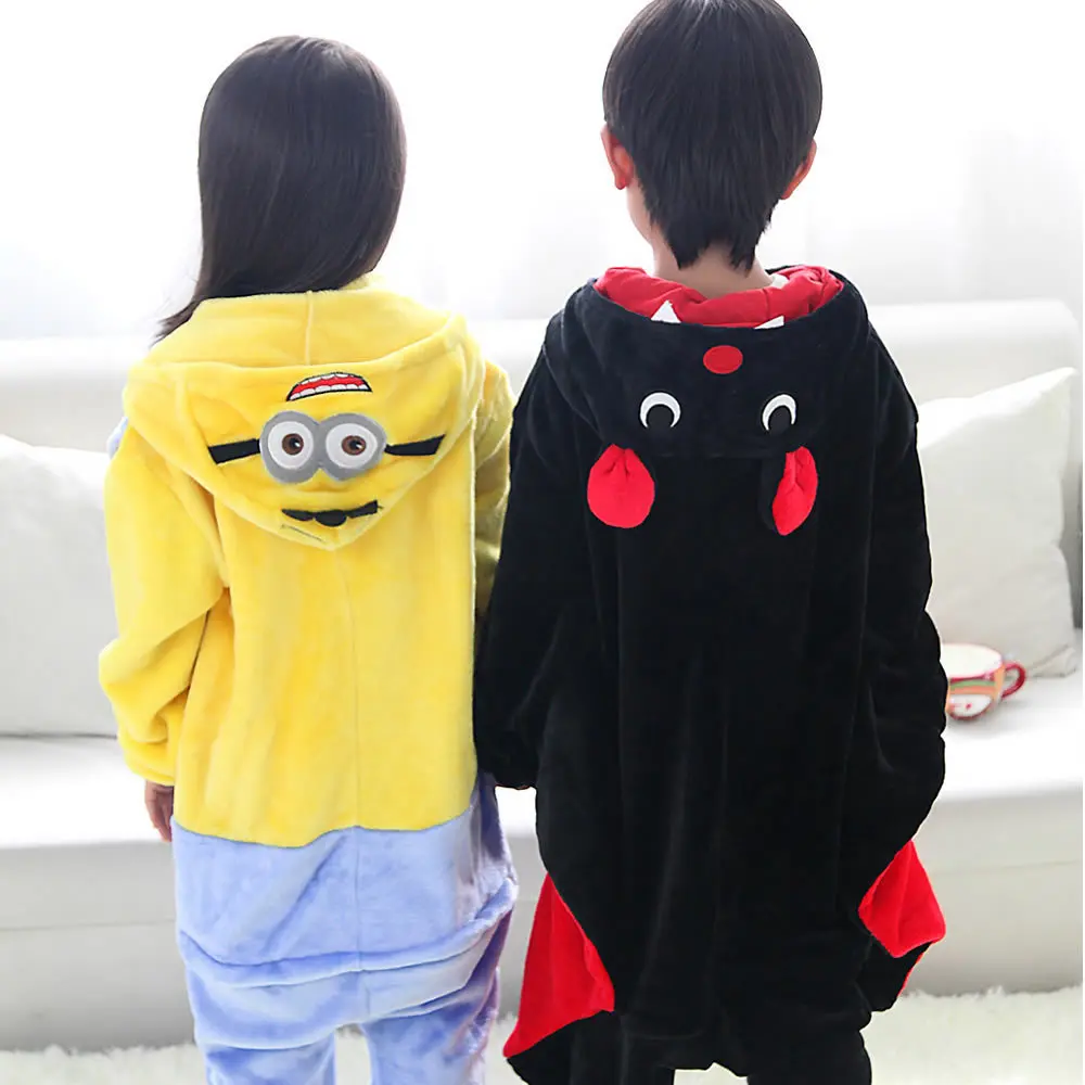 Bat Pajama Kids Onesies Minion Animal Cosplay Costume Children Pajama Jumpsuit Suit Flannel Homewear Sleepwear For Boys Girls Bat Pajama Kids Onesies Minion Animal Cosplay Costume Children Pajama Jumpsuit Suit Flannel Homewear Sleepwear For Boys Girls