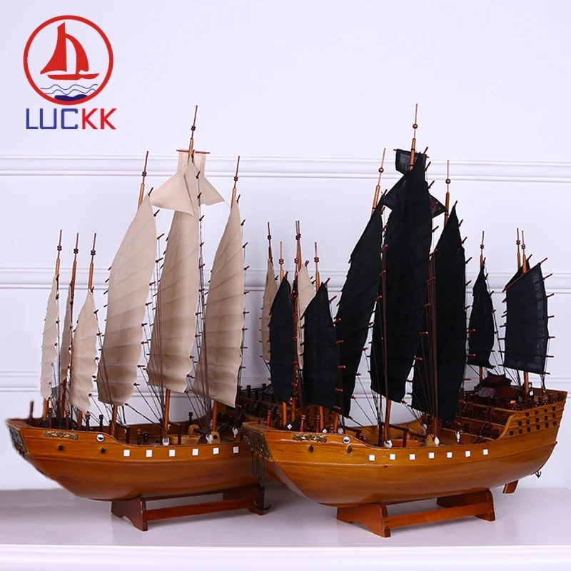 LUCKK 60 см китайский Zheng He's Voyage деревянная модель кораблей украшение для дома