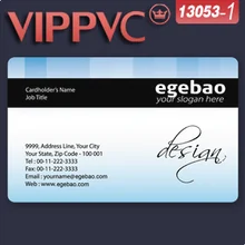 A13053 прозрачная визитная карточка шаблон для Визитницы и печать карт из ПВХ с одной облицовкой