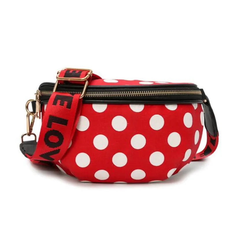 

Fanny Pack For Women Fashion Wave Point Girl Chest Bag Women Travel Package Mobile Phone Bags Large Capacity Waist Bag Heuptas