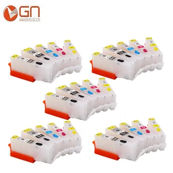 

GN 25pieces PGI470 CLI471 empty refillable ink cartridge for Canon PGI 470XL CLI 471XL For Canon PIXMA MG5740/MG6840 printer