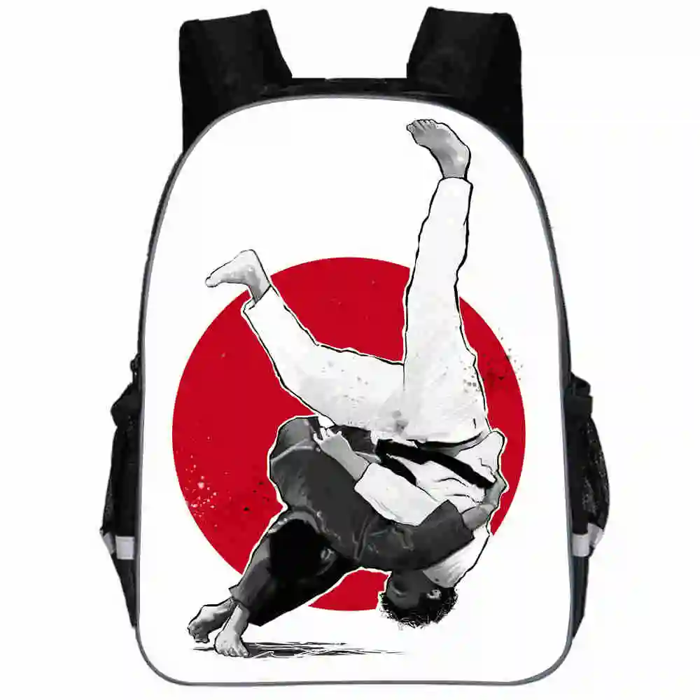 Рюкзак боевого дзюдо тхэквондо карате Aikido Jeet Kune Do Animal для мужчин и девочек, школьные сумки для подростков, Mochila Bolsa - Цвет: A
