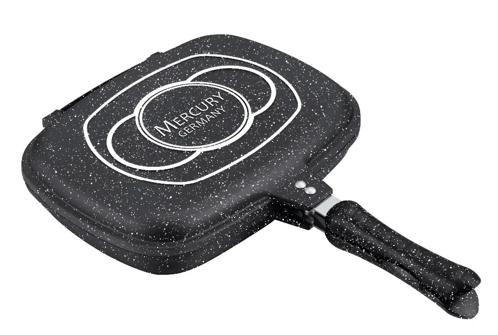 30CM Non-stick Cast Aluminum Double Pans with Marble Finishing
