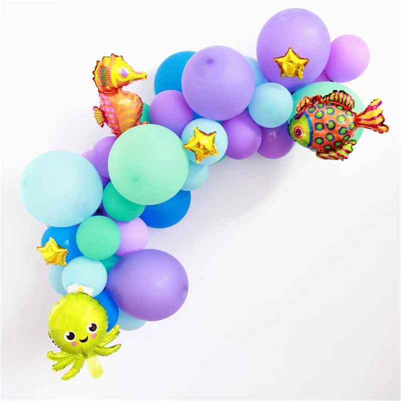 

Mermaid theme party decoration Latex Balloon Chain candy bar