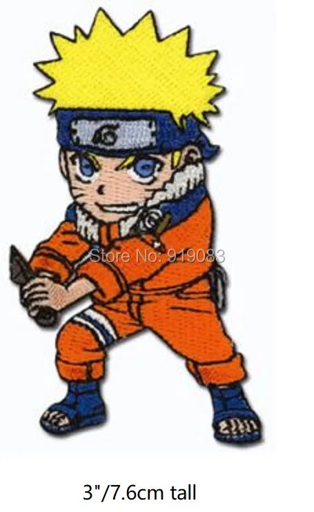 

Naruto Anime HUMAN FORM Patch halloween cospaly costume Animation Japanese anime Uniform badge TV Series applique iron on badge