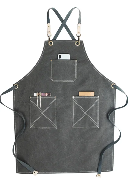 

Waterproof Thick Restaurant and Home Kitchen Apron Barber Shop Hairdresser Floral Manicure Beauty Tea Shop Work Delantal LFB181