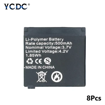 

8pcs Wholesale 3.7V 500mAh Li-po Li Ion Polymer Batteries Lithium Polymer Smart Watch Rechargeable Battery For Q18 Smart Watch