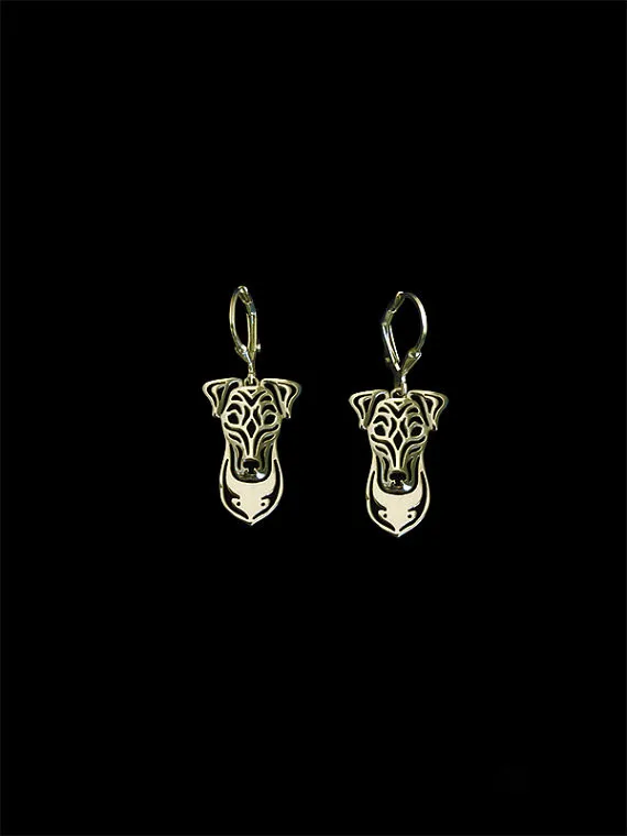 

Trendy Smooth Fox Terrier drop earrings gold silver plated earrings women fashion jewelry