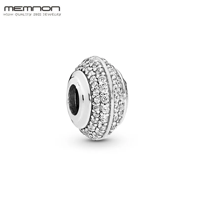 

New summer 925 Sterling silver Sparkling Pave Charms beads fit Original bead charm bracelets bangle DIY for women fine jewelry