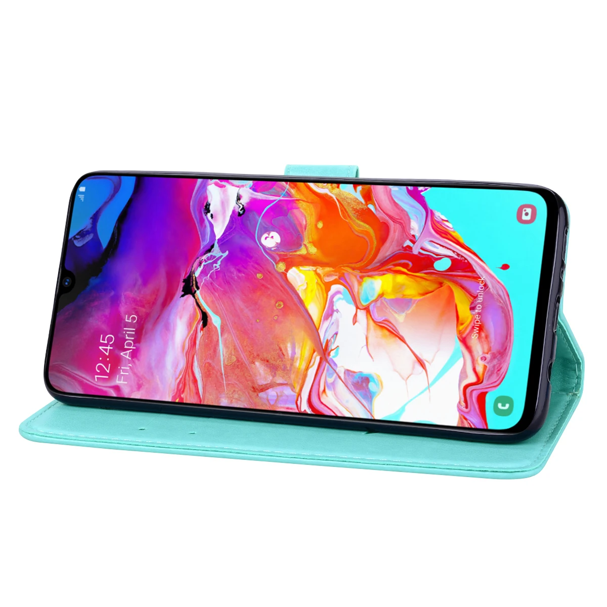 Elegant 3D Embossed Flip Leather Phone Case Coque