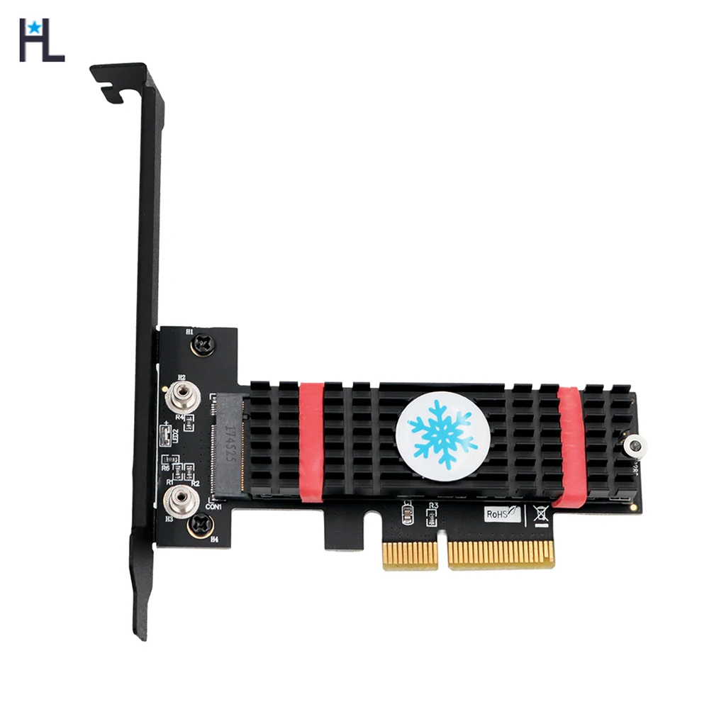 Адаптер хоста M.2 NGFF PCI e nvme SSD к Express 3 0x4 с радиатором адаптер x4 key M E 4X|Платы