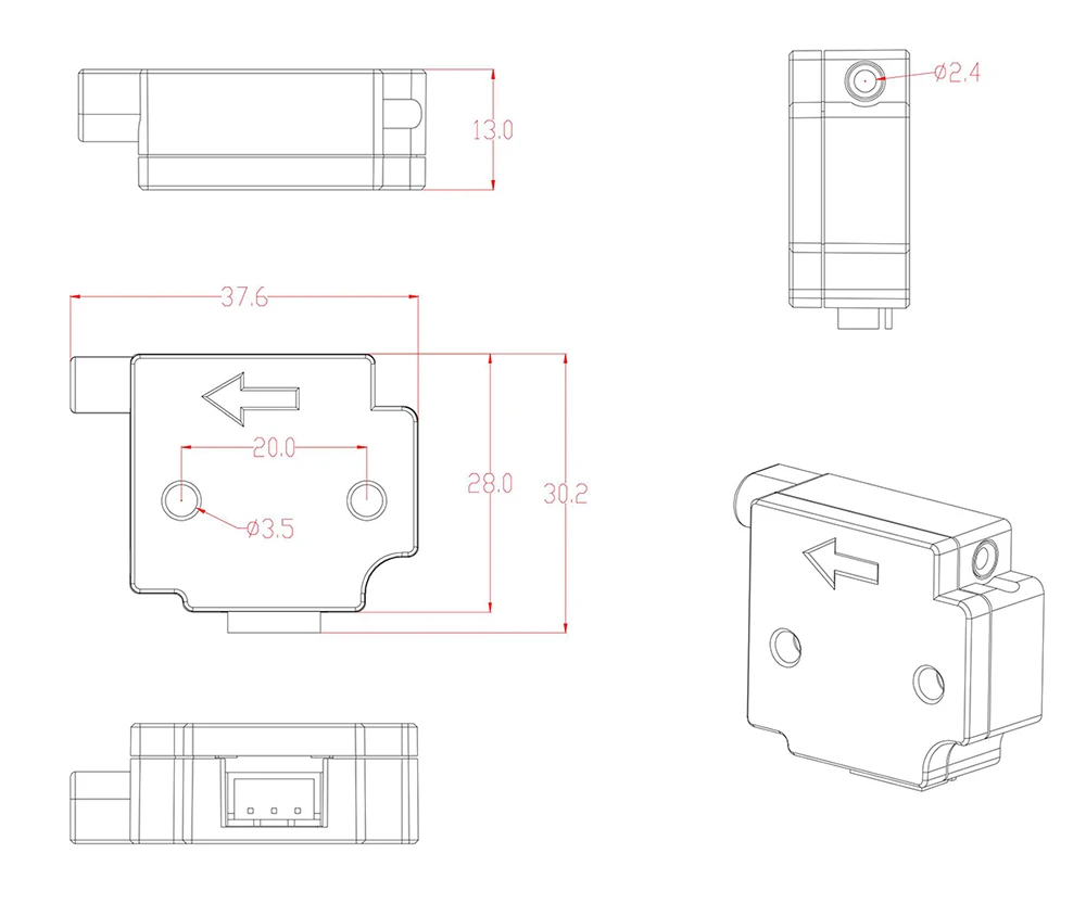 3D Printer parts filament detecting module (7)