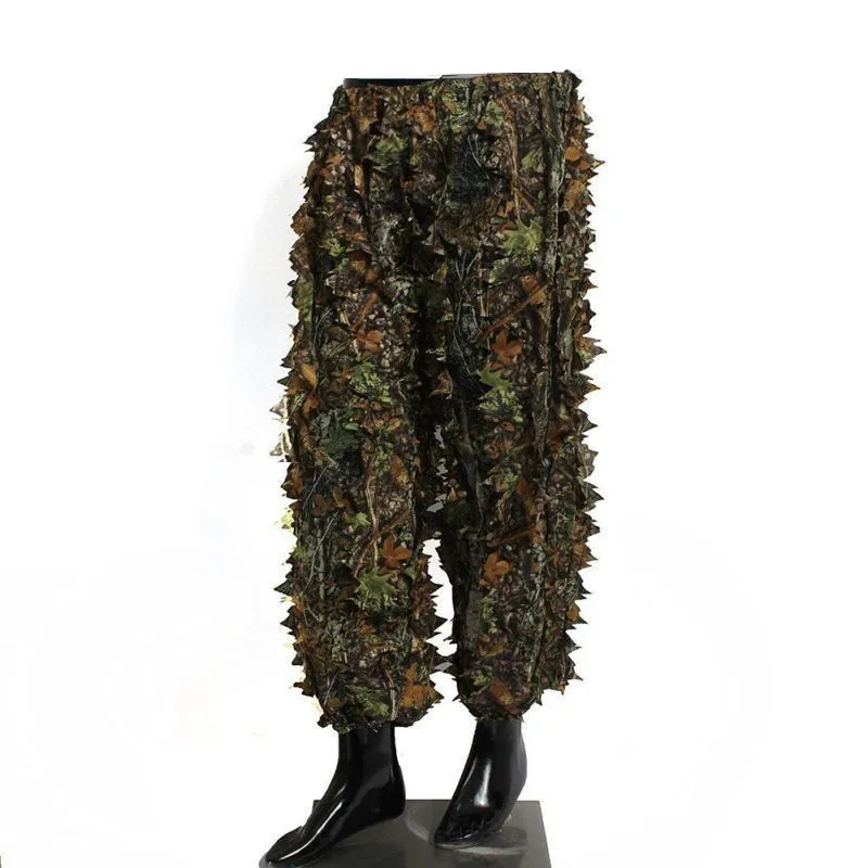 Охотничий костюм Ghillie, 3D бионический камуфляж, льняная одежда для охоты, камуфляжная одежда для джунглей, леса, наблюдения за птицами, пончо, одежда для охоты