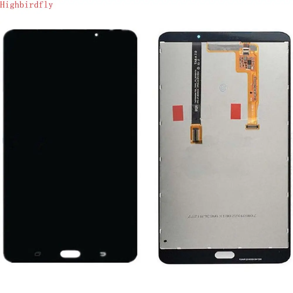 

Highbirdfly For Samsung Galaxy A (2016) 7.0" SM-T280 T280 Lcd Screen Display+Touch Glass digitizer Together Repair Broken lcd