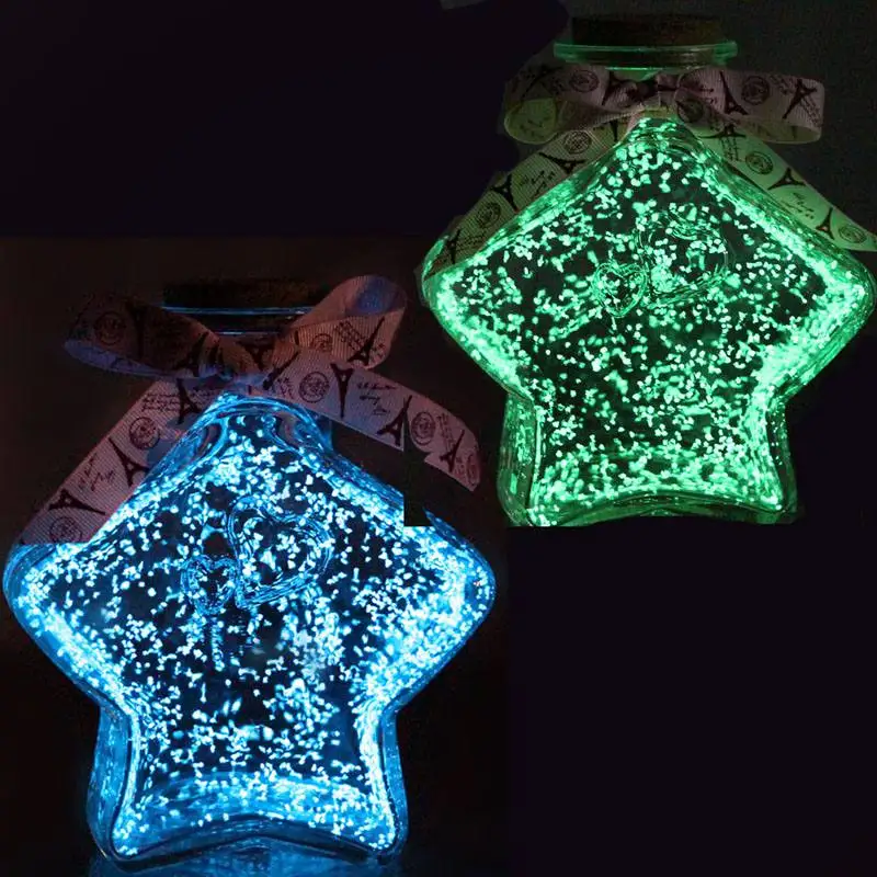 New Fish Tank Noctilucent Sand Night Luminous Dark Bright Glow Fluorescent Particles Aquarium Fish Tank Decoration